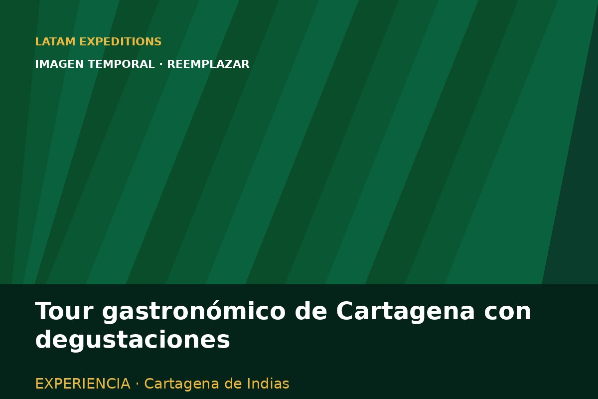 Tour gastronómico de Cartagena con degustaciones