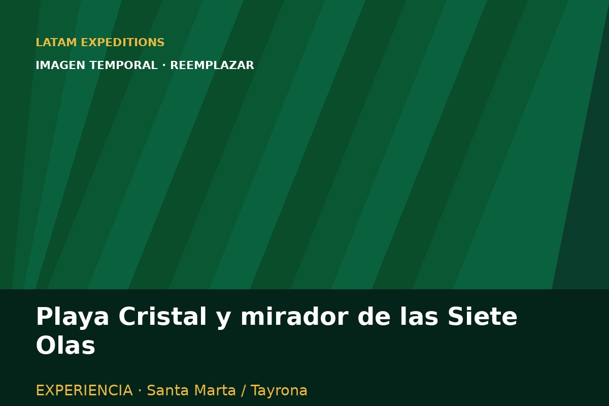 Playa Cristal y mirador de las Siete Olas