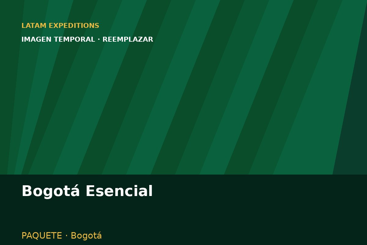 Paisajes y experiencias del paquete Bogotá Esencial en Colombia