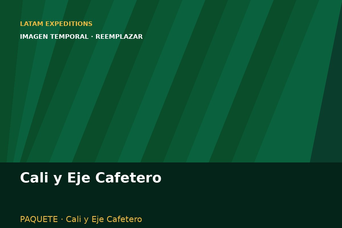 Paisajes y experiencias del paquete Cali y Eje Cafetero en Colombia