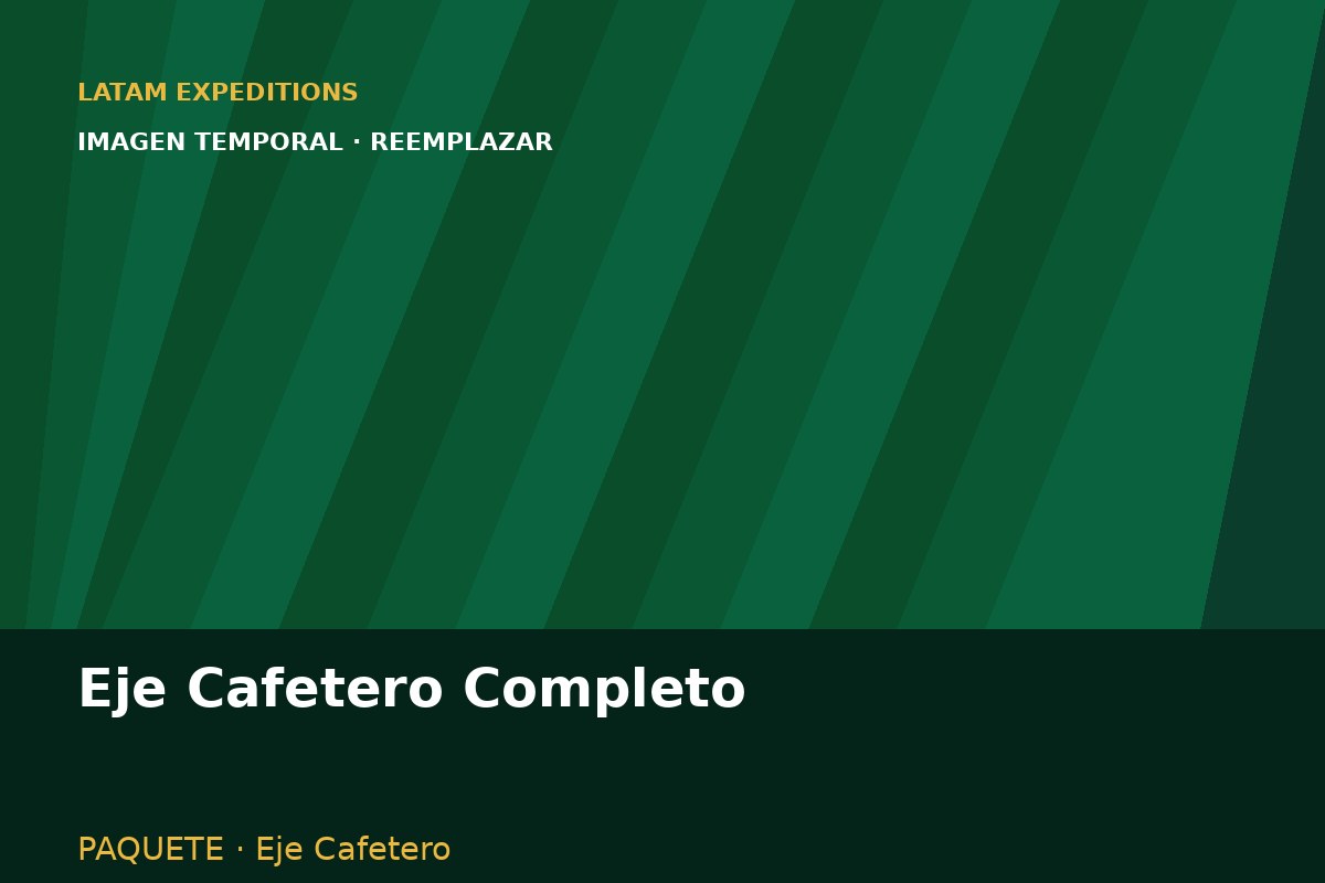 Paisajes y experiencias del paquete Eje Cafetero Completo en Colombia