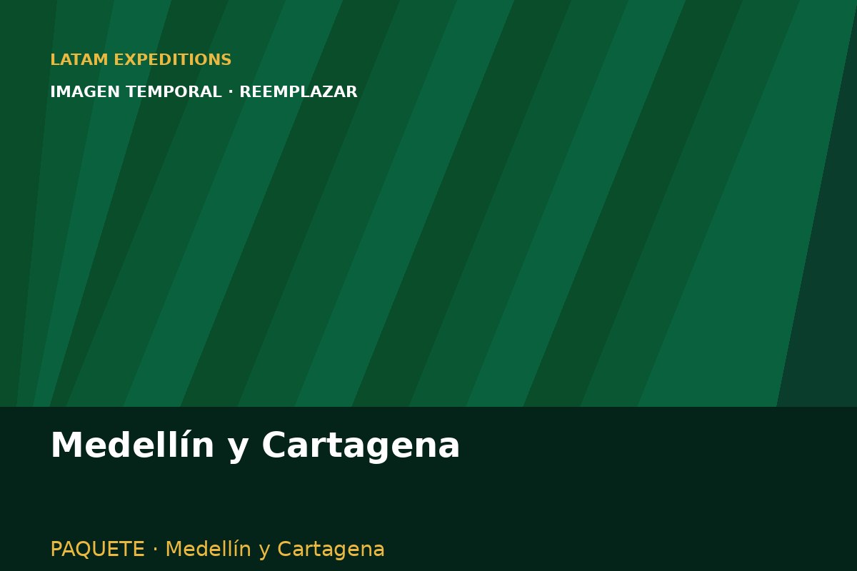 Paisajes y experiencias del paquete Medellín y Cartagena en Colombia