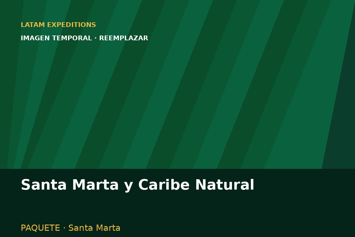 Paisajes y experiencias del paquete Santa Marta y Caribe Natural en Colombia